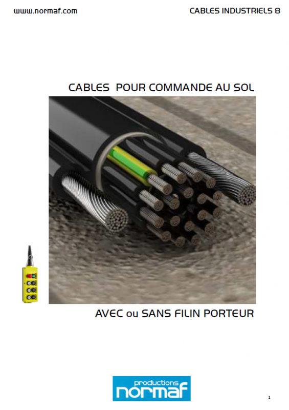 CABLES POUR COMMANDE AU SOL AVEC ou SANS FILIN PORTEUR